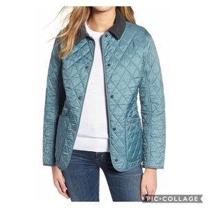 Barbour Annandale Quilted Jacket in Eucalyptus NWOT
